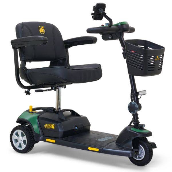 Golden Technologies Buzzaround XL 3-Wheel Mobility Scooter - Lightweight & Portable Electric Scooter for Adults & Seniors - Ideal for Shopping, Travel & Outdoor Activities