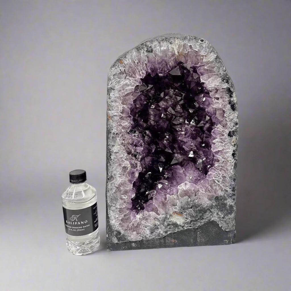 Natural Amethyst Geode Cathedral from Brazil - 15 to 60 lbs - Perfect for Home Decor, Meditation & Healing Crystals Collection