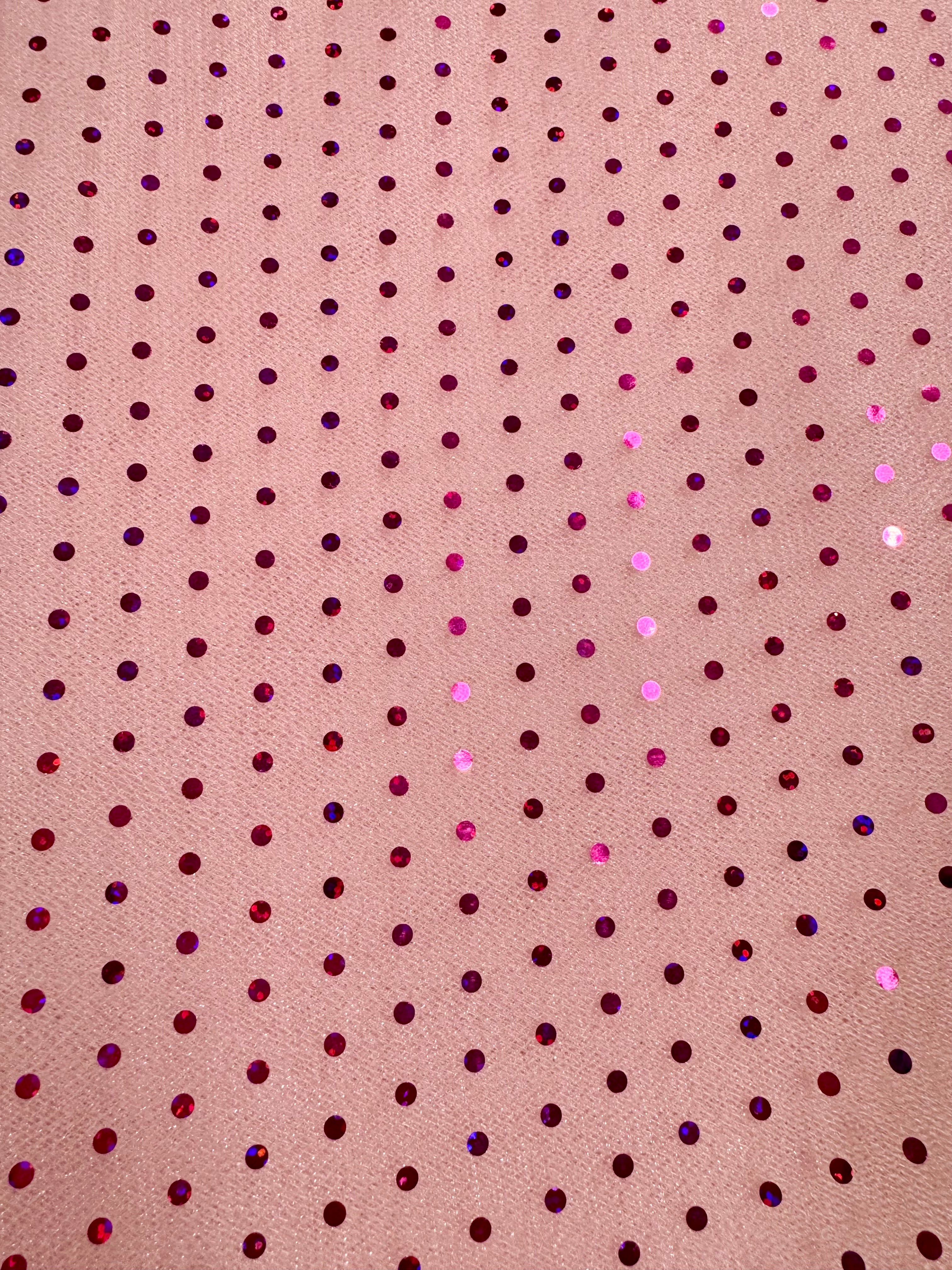 Hologram Dot Tulle Fabric 58 Inches Wide - Candy Pink Shimmery Tulle for Wedding Decor, Party Backdrops & DIY Crafts - Premium Quality New Tulle Material