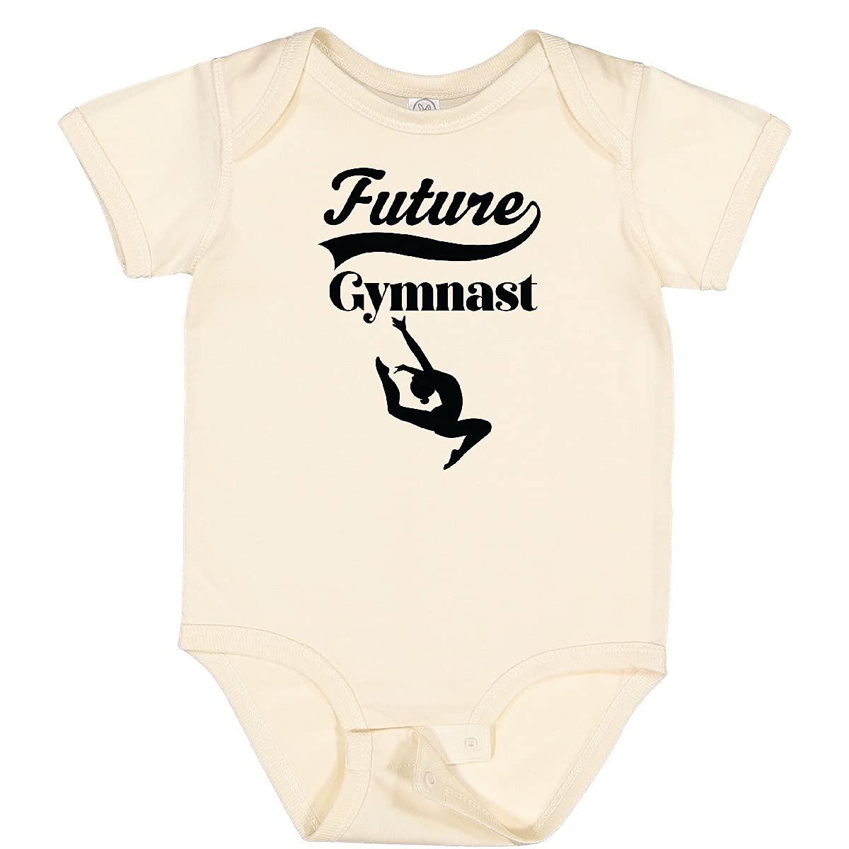 Inktastic Future Gymnast Baby Girl Bodysuit - Soft Cotton Onesie for Infant & Toddler - Perfect for Playtime, Gym Class & Photo Shoots