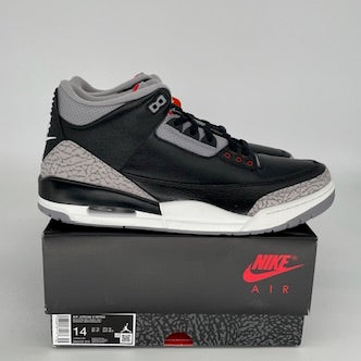 Original Air Jordan 3 Retro 'Black Cement' Men's Basketball Shoes Size 14 (DN3707-010) - Iconic Sneakers for Streetwear & Basketball Performance