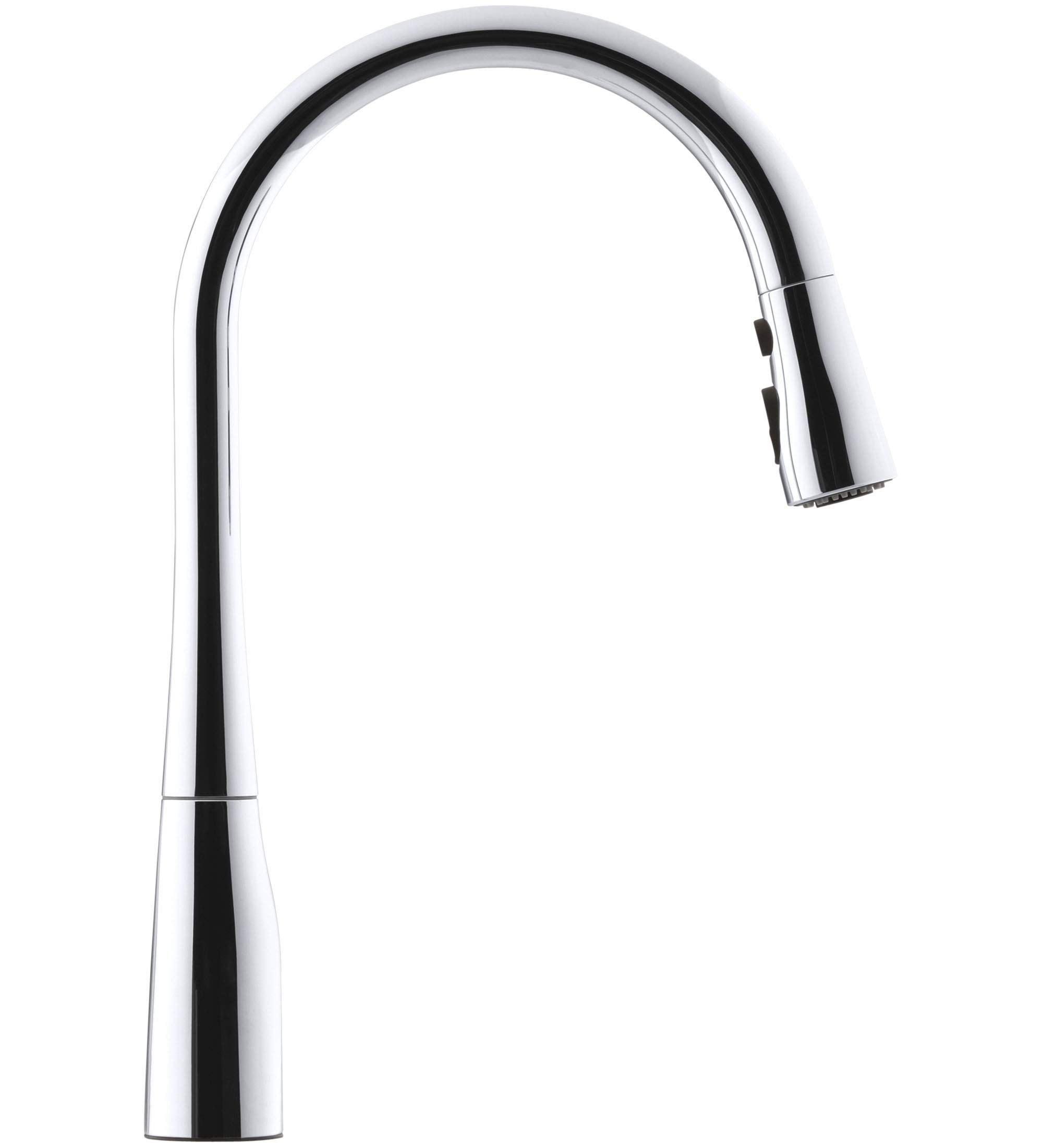 KOHLER Simplice Pull Down Kitchen Faucet with Built-In Soap Dispenser - Transitional Design for Modern Kitchens | Perfect for Cooking, Washing Dishes & Food Prep