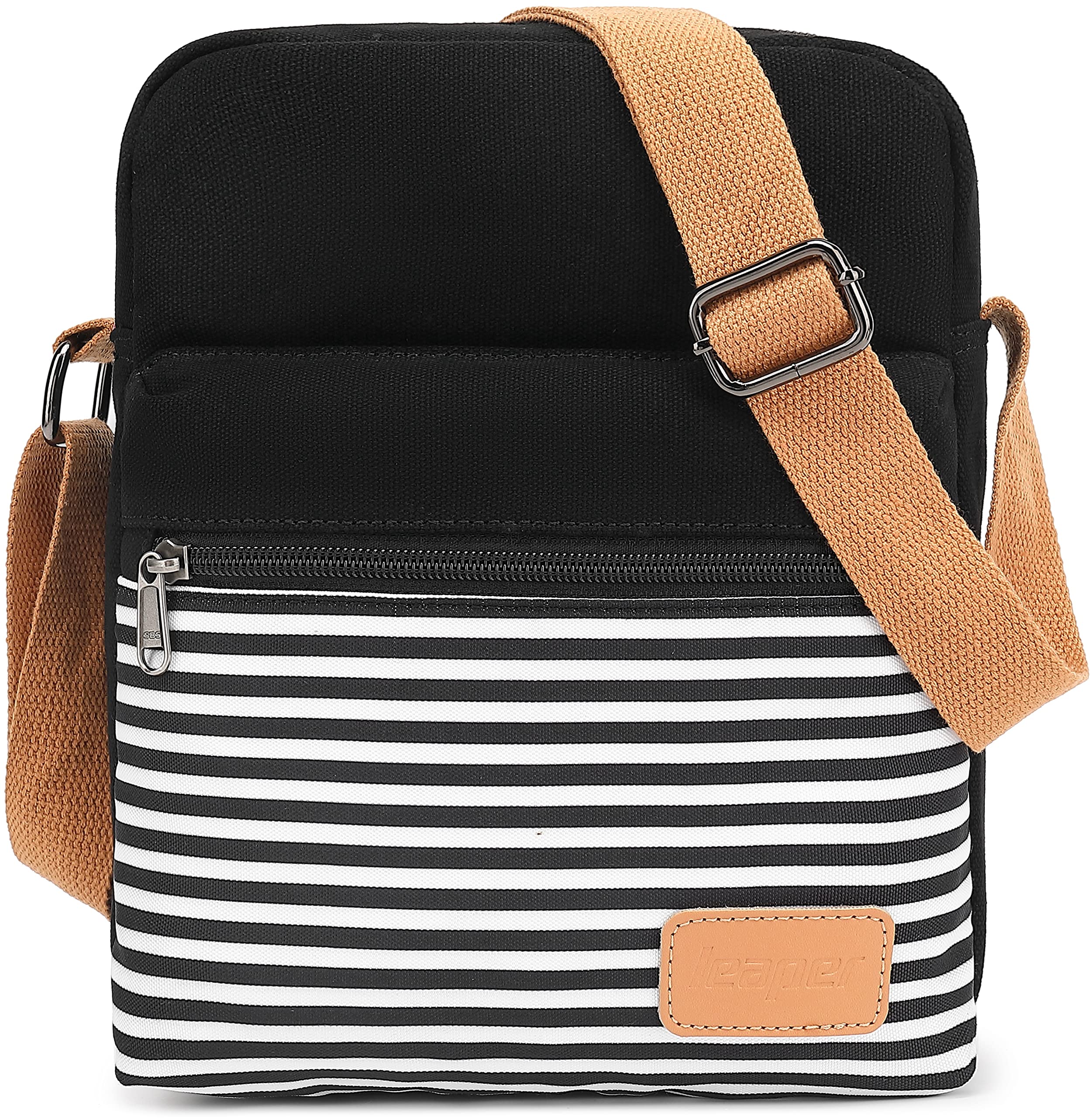 Leaper Girls Crossbody Purse Set - 2 Pack Kids & Women Canvas Messenger Bags for School, Travel & Everyday Use