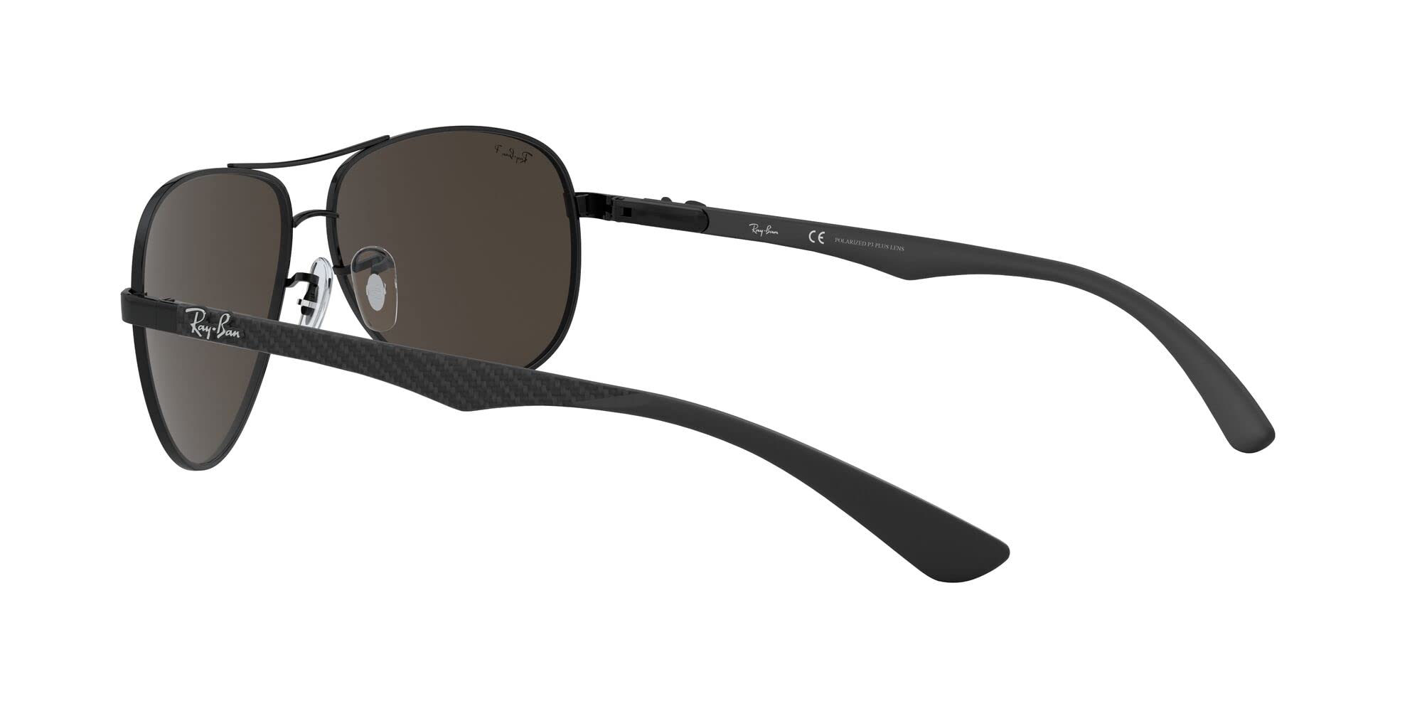 Ray-Ban RB8313 Carbon Fiber Aviator Sunglasses for Men - Polarized UV Protection - Perfect for Driving, Outdoor Sports & Travel