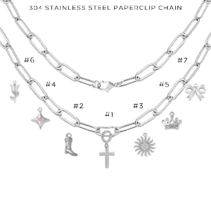 Elegant Charm Necklace with Assorted Charms - Perfect for Gifts, Parties & Everyday Wear | $60.00