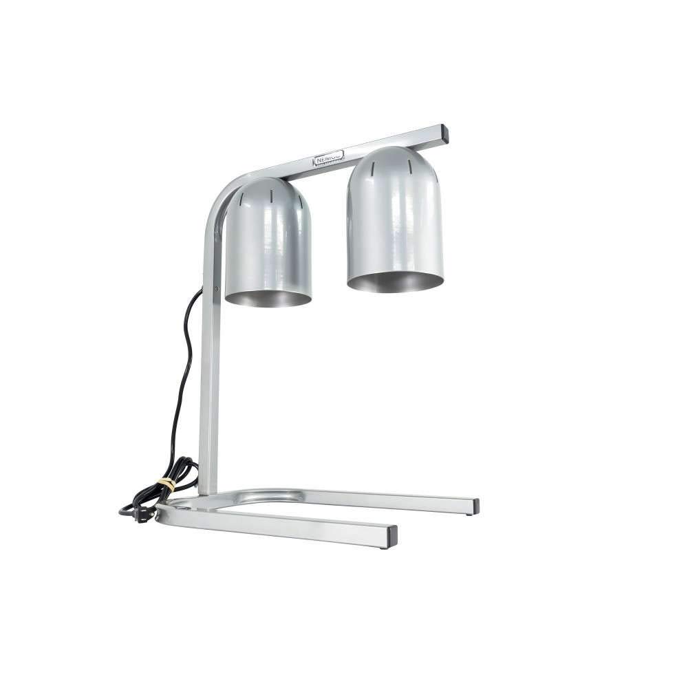 Nemco Two Bulb Freestanding Heat Lamp - 120V Commercial Infrared Warming Light for Restaurants, Kitchens & Food Service Areas - Perfect for Buffets, Catering & Food Warming Stations