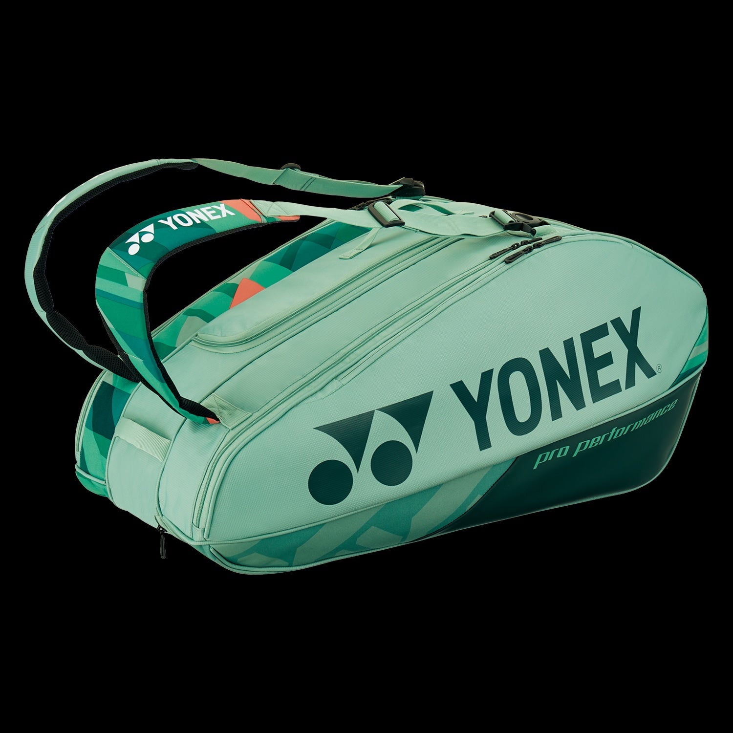 Yonex Pro Series Tennis & Badminton Bag - 9 Pack Olive Green for Sports, Travel & Gym Storage | Durable Sports Equipment Organizer