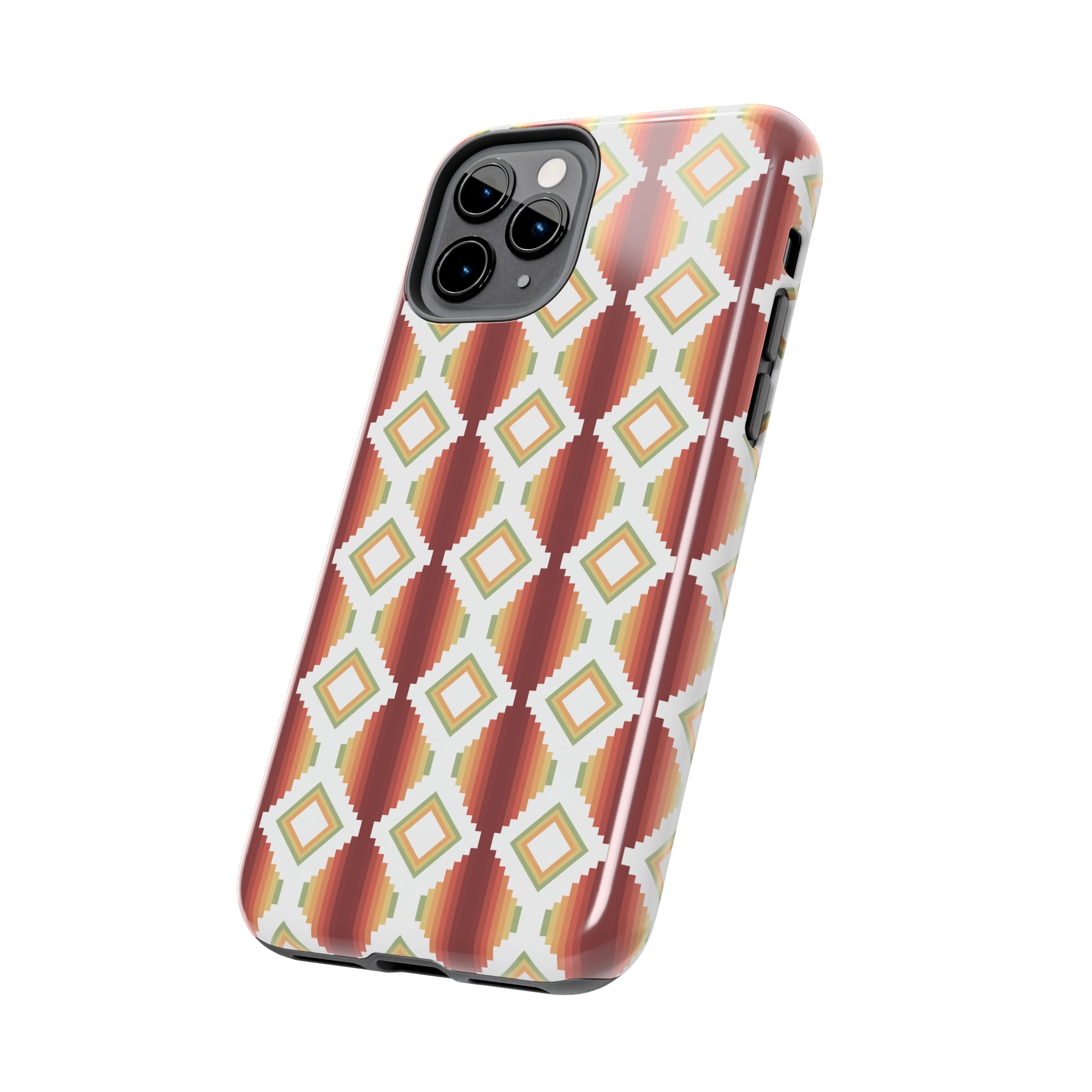 Durable Southwestern Rio Boho Hard Phone Case for iPhone & Samsung - Stylish Protection for Travel & Outdoor Adventures