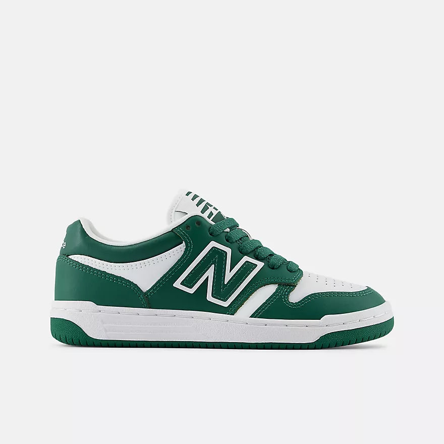 New Balance 480 Youth Sneakers in Team Forest Green - Lightweight & Durable for School, Sports & Everyday Wear