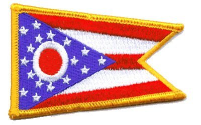 Ohio State Embroidered Iron-On Patch - Durable Fabric Patch for Jackets, Hats, Bags & DIY Crafts - Perfect for Customizing Denim, Backpacks & Uniforms