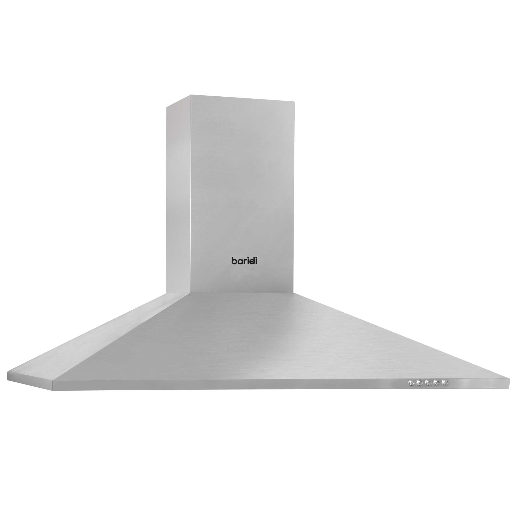 90cm Stainless Steel Chimney Style Cooker Hood with Carbon Filters & Matching Splashback | Powerful Kitchen Ventilation for Home Cooking | DH211