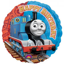 Thomas the Train Happy Birthday Foil Balloon - Perfect for Kids' Birthday Parties, Train-Themed Decorations & Celebrations