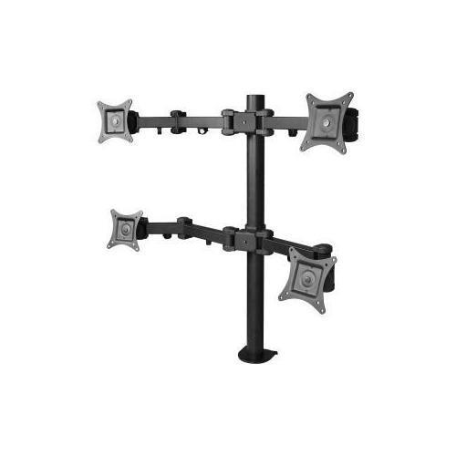Articulating Quad Mount - Heavy Duty Adjustable 4-Pole Mount for TVs, Monitors & Displays - Perfect for Home Theater, Gaming Setup & Office Use