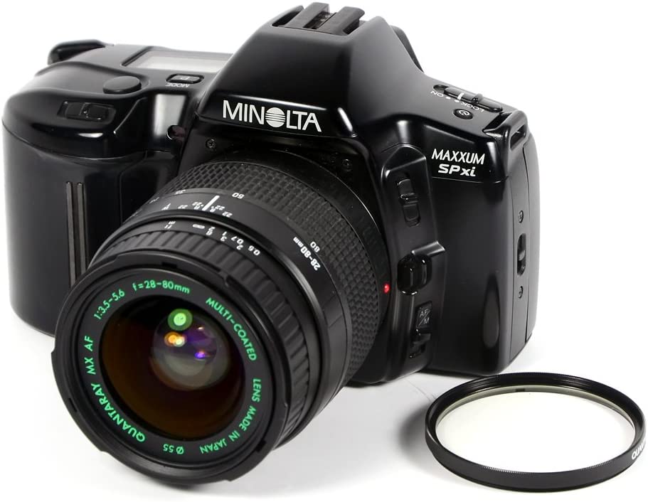 Minolta Maxxum SPxi 35mm SLR Camera with AF 28-80mm Lens & AF Flash 2000xi - Perfect for Film Photography, Travel & Vintage Camera Collectors