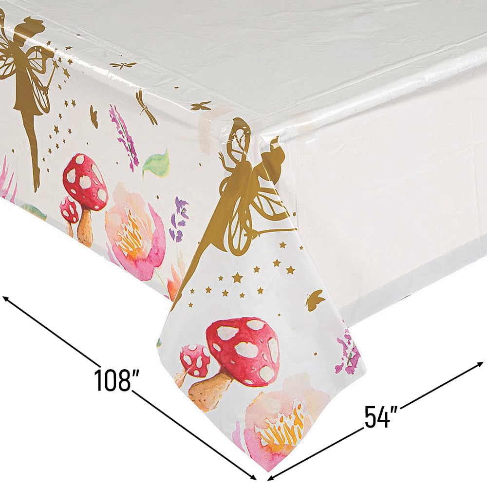 Fairy Table Cover - 1PC Elegant Party Tablecloth for Birthday, Wedding & Holiday Decorations - Perfect for Indoor & Outdoor Celebrations