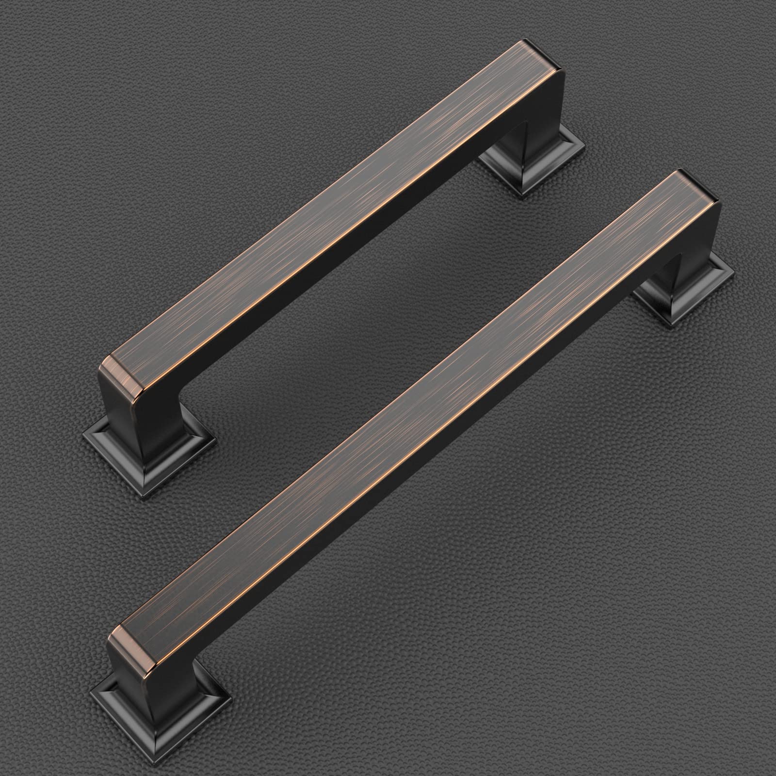 5 Inch 10 Pack Oil Rubbed Bronze Cabinet Pulls - Heavy Duty Kitchen Cabinet Handles & Drawer Pulls - Rust-Resistant Cupboard Hardware for Modern Farmhouse & Industrial Style Kitchens (Perfect for Cabinet Upgrades & DIY Home Renovation Projects)