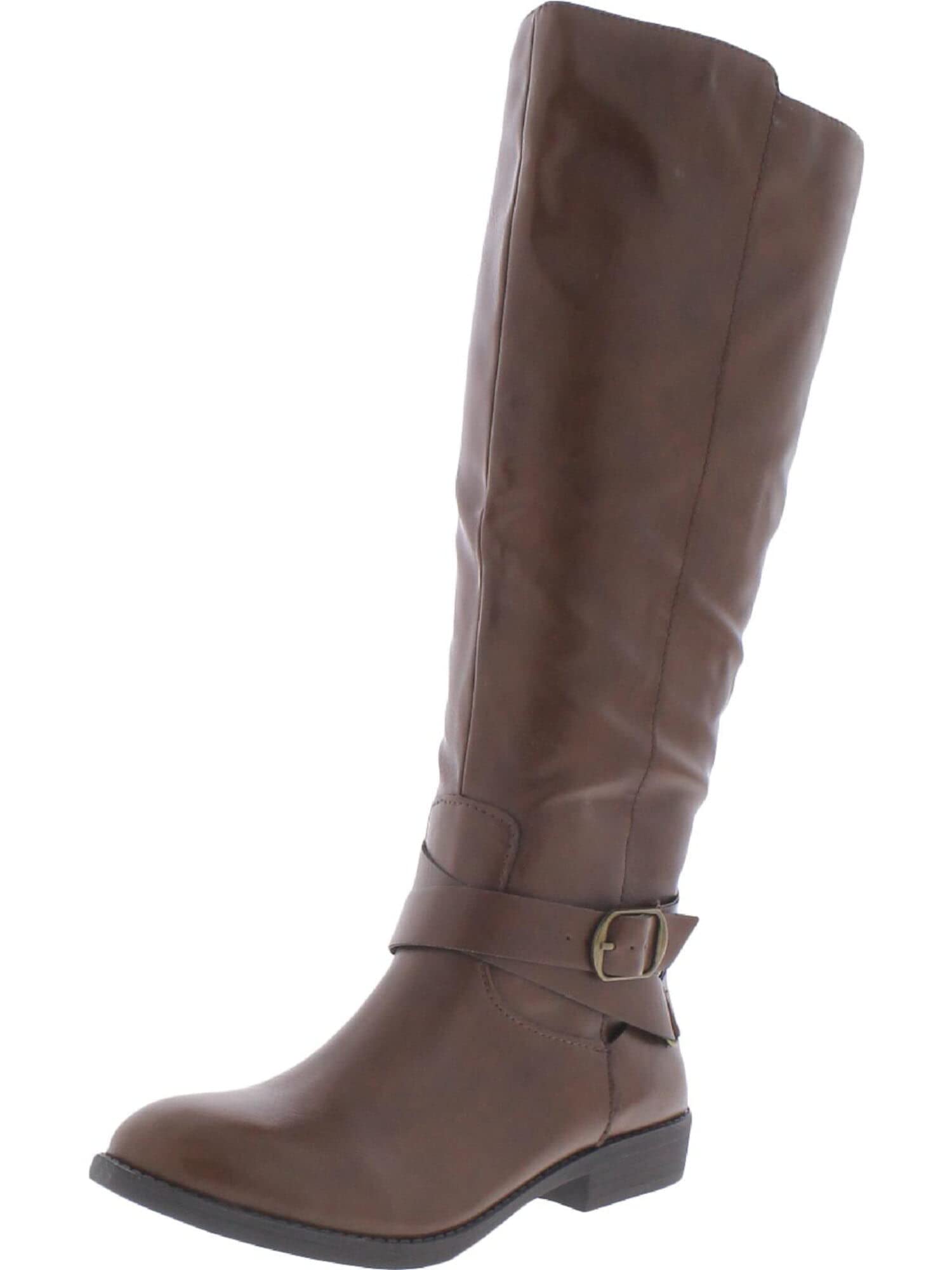 Style & Co. Women's Madixe Wide Calf Faux Leather Riding Boots – Comfortable & Stylish Knee-High Boots for Fall & Winter Fashion | Perfect for Casual Outfits, Office Wear & Outdoor Activities