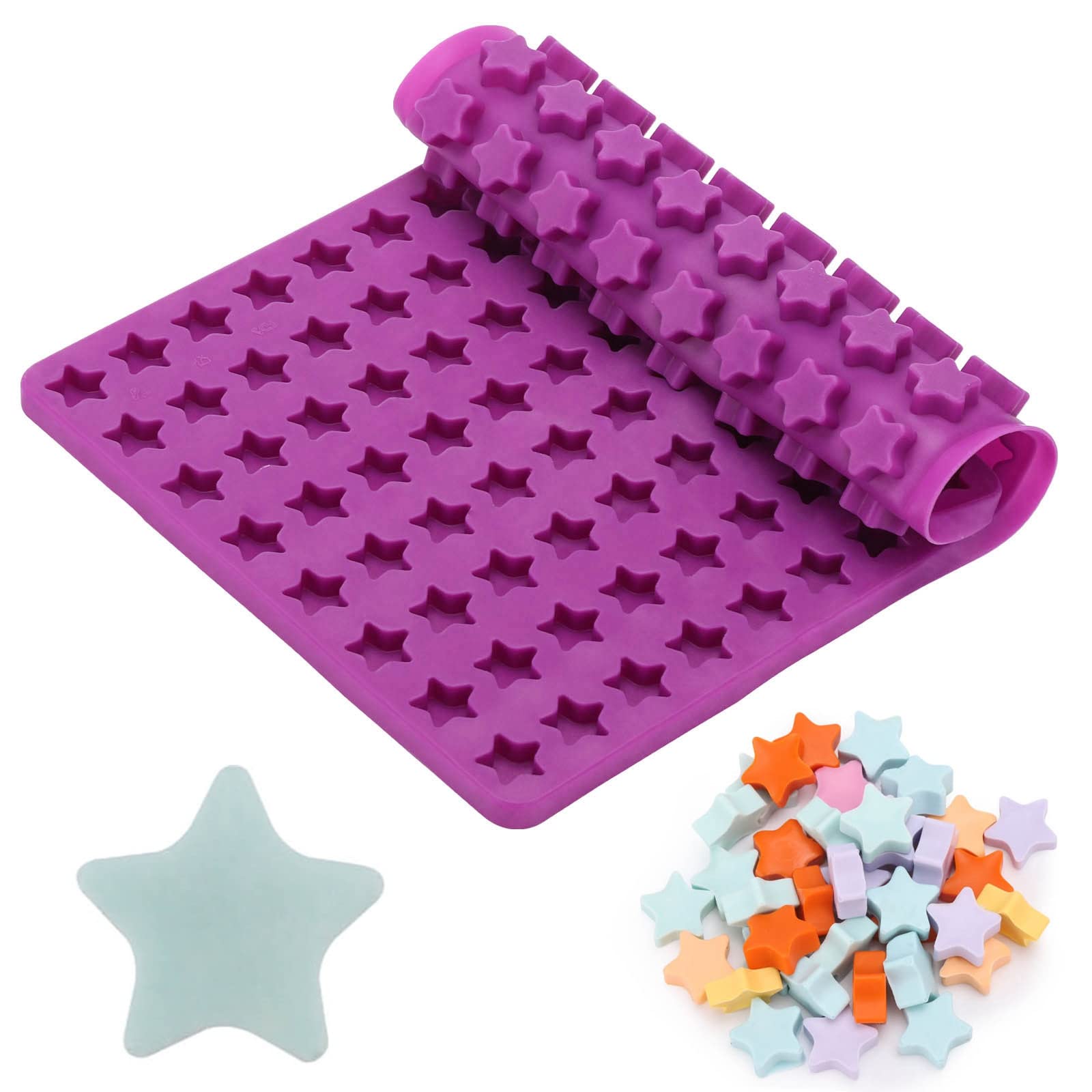 112 Cavity Mini Star Silicone Molds - Premium Baking Molds for Homemade Dog Treats, Chocolate, Candy, Gummies, Biscuits & DIY Desserts | Perfect for Party Favors, Holiday Baking & Dog Training Rewards