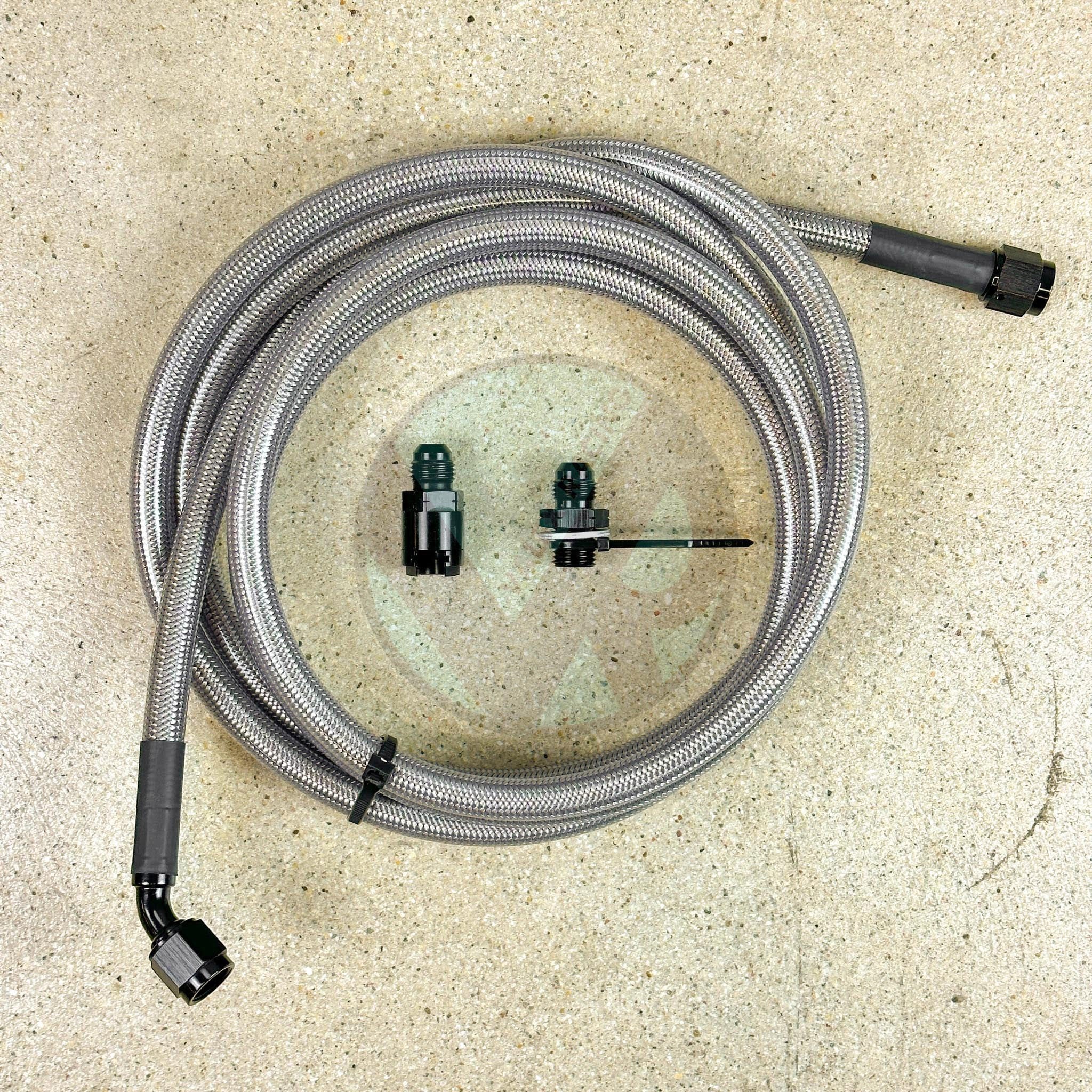 96-01 Acura Integra Stainless Steel Fuel Feed Line & Rubber Return Hose - High Performance Replacement Part for Fuel System Upgrade & Repair