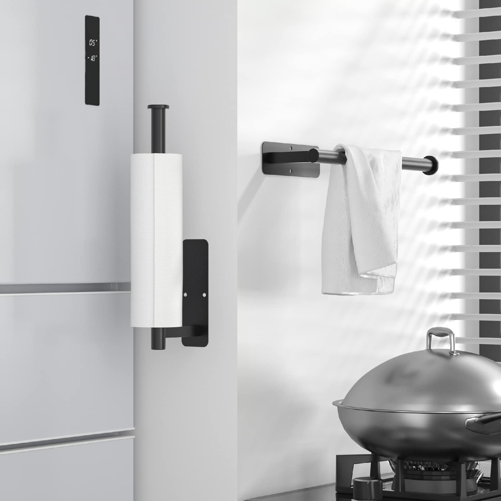 No Drill Under Cabinet Paper Towel Holder - 12