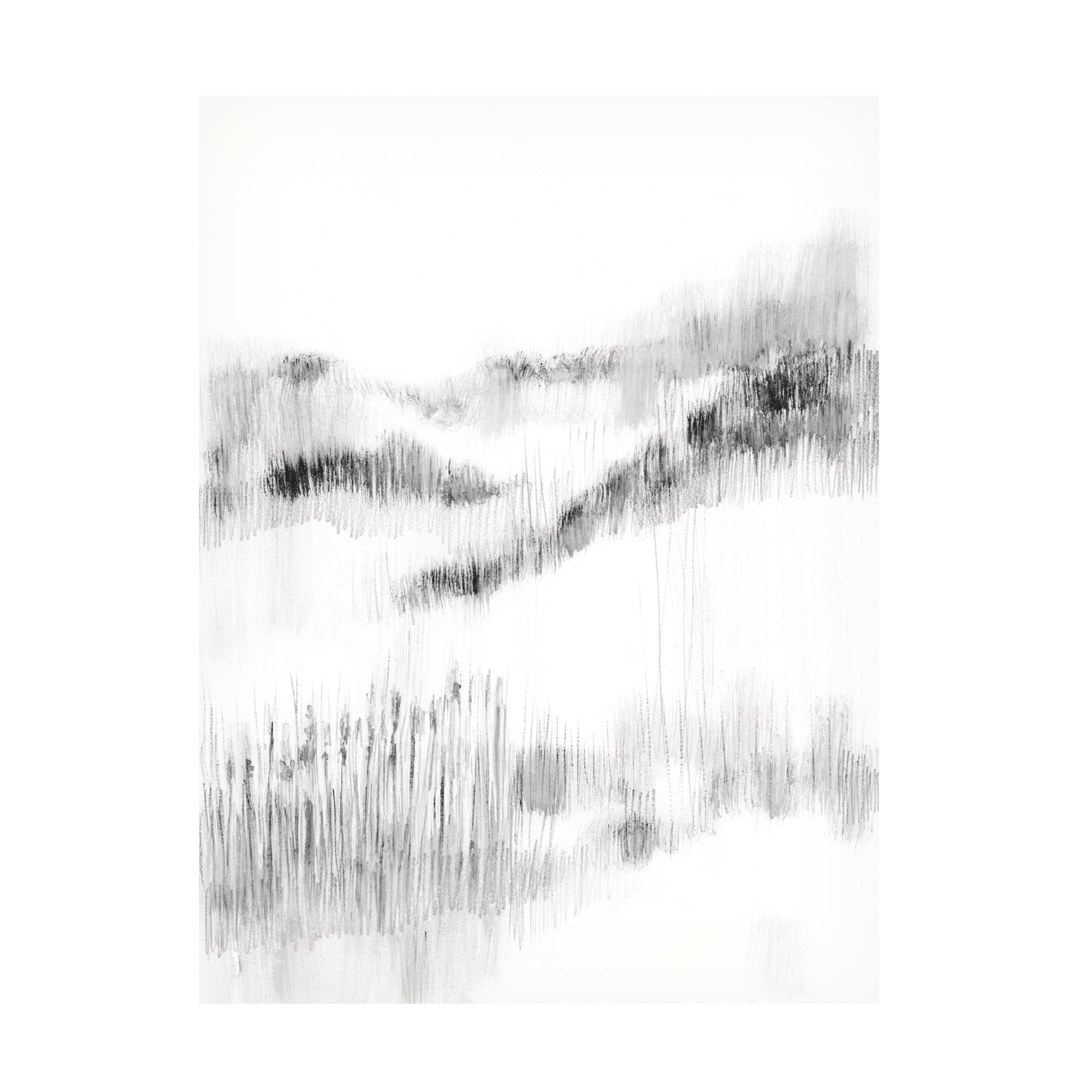 Jennifer Goldberger 'Grassy Hill II' Canvas Wall Art Print - Landscape Nature Painting for Living Room, Bedroom & Office Decor