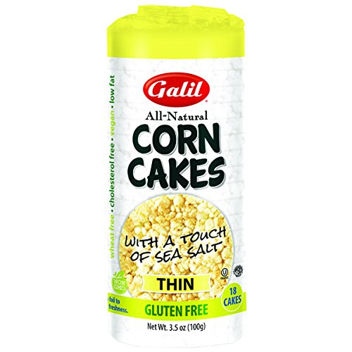 Gluten Free Corn Cakes with Sea Salt - All Natural, Thin & Crispy Snack (Pack of 3) | Perfect for Healthy Snacking, Keto Diet & On-the-Go Lunches