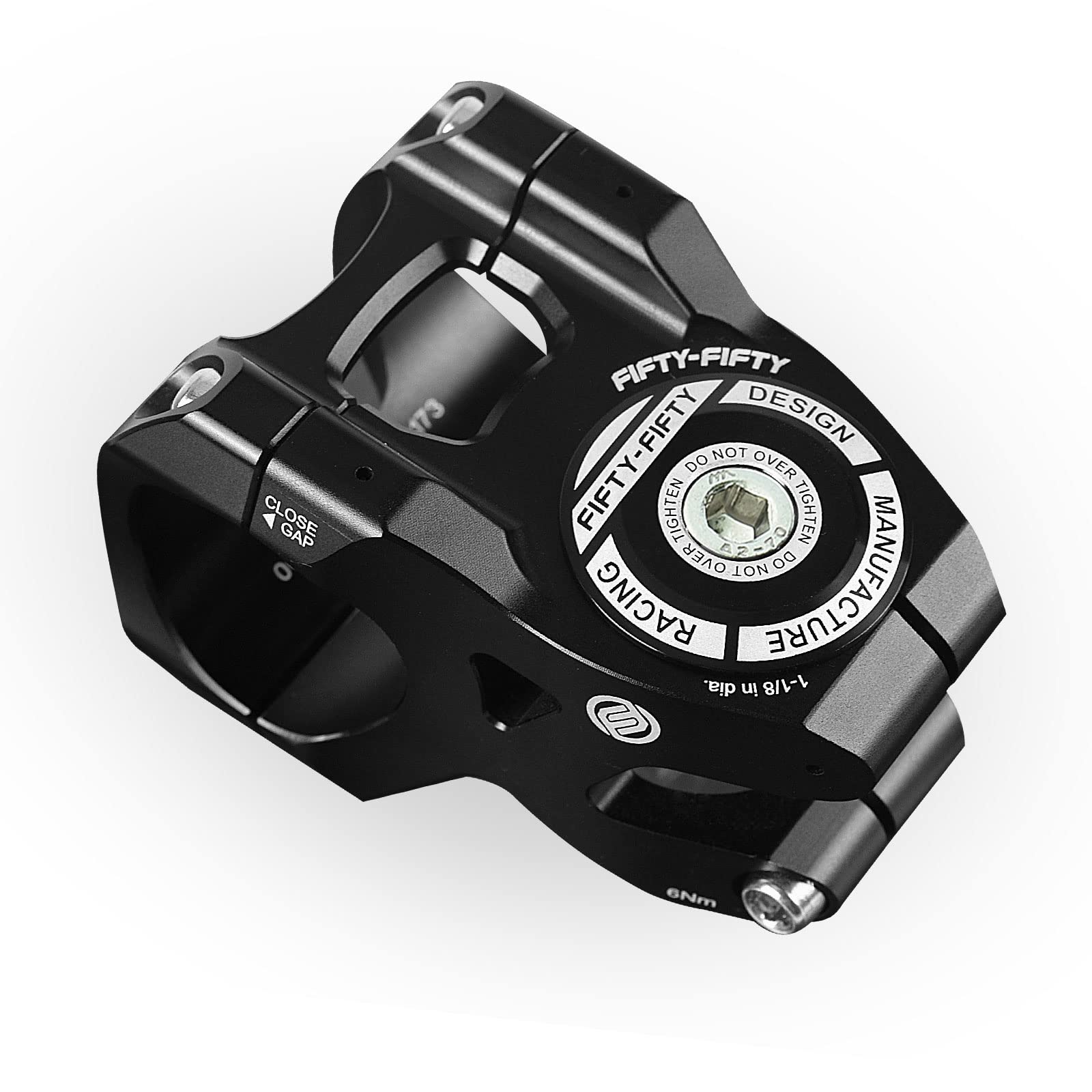 High-Performance FIFTY-FIFTY Aluminum Alloy Mountain Bike Stem - 1-1/8