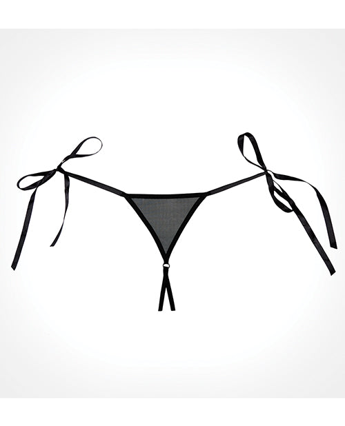 Adore Lolita Black Panties - One Size Fits All - Gothic Lingerie for Cosplay, Roleplay & Special Occasions