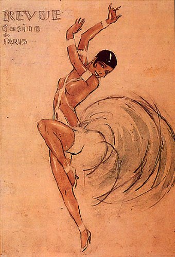WonderfulItems Vintage French Revue Casino de Paris Show Girl Dance Poster - Large Canvas Reproduction for Home Decor & Theater Room Wall Art