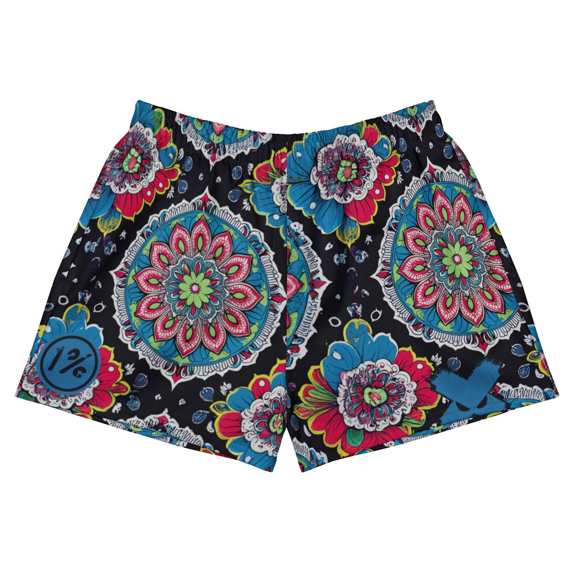 Mandala Aura Hoochie Daddy Shorts - Trendy Hippie Boho Swim Trunks for Men | Perfect for Beach, Pool Party & Summer Vacations