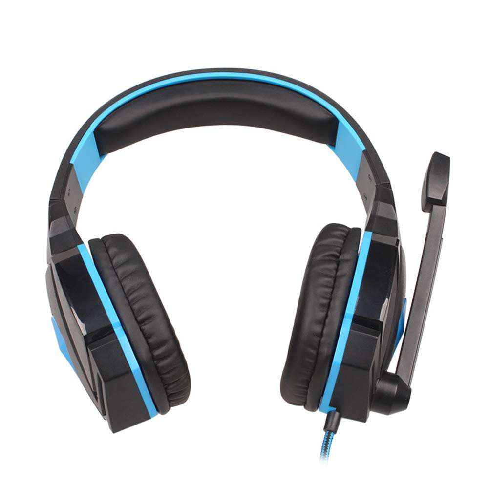 Best Over-Ear Gaming Headset with Surround Sound - Wireless Bluetooth Headphones for PC, Laptop, Tablet & Smartphone (Blue) - Perfect for Gaming, Streaming & Online Meetings