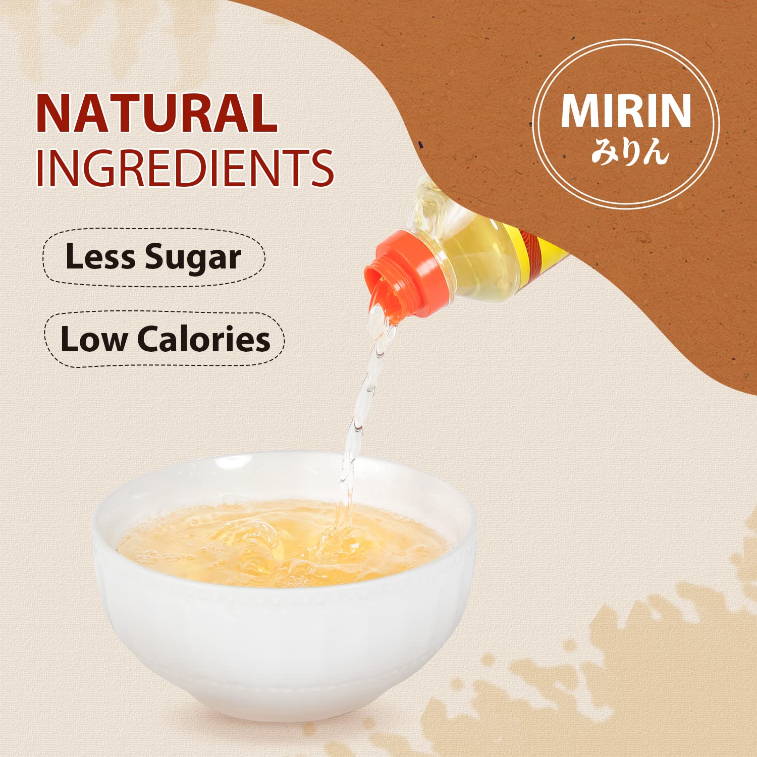 52USA Mirin Cooking Wine 16.9 FL OZ (Pack of 2) - Premium Red Rice Seasoning for Homemade Sauces, Marinades, Glazes | Perfect for Sushi Rice, Ramen Noodles & Asian Cuisine | Ideal for Stir-Fry, Salad Dressings & Japanese Dishes