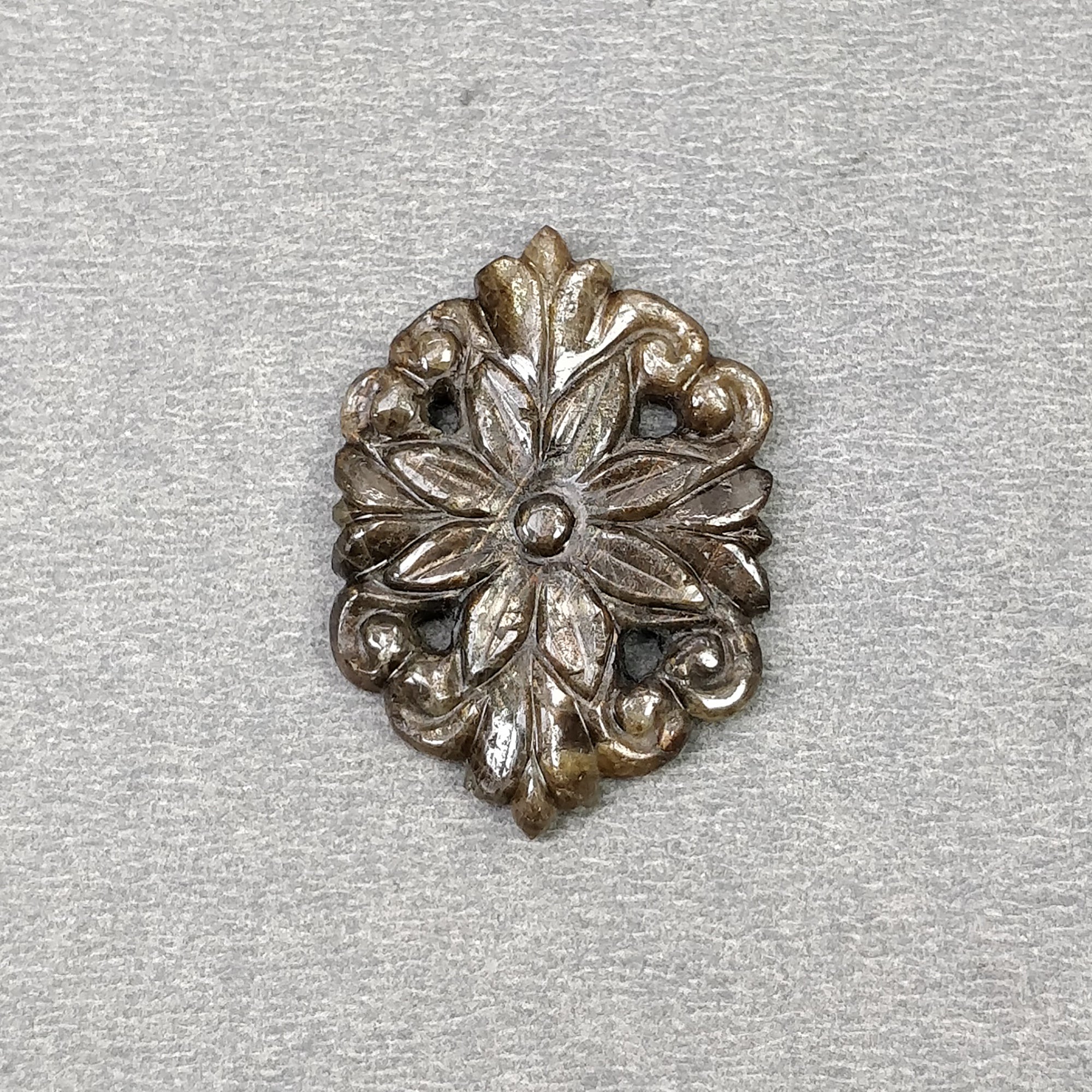 Natural Untreated Golden Brown Chocolate Sheen Sapphire Gemstone Carving - 24.50cts Hand Carved Uneven Shape 30x21mm (With Video) | Unique Jewelry Making, Engagement Rings & Luxury Gift Ideas
