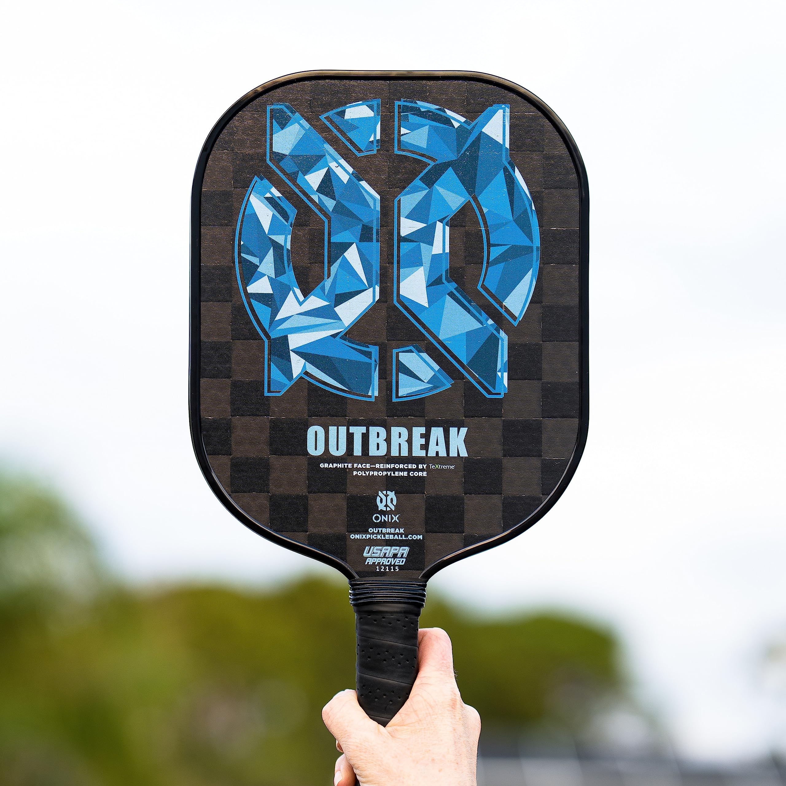 Premium ONIX Outbreak Pickleball Paddle - Woven Carbon Fiber Construction for Enhanced Touch, Control & Durability | Perfect for Competitive Play & Recreational Games