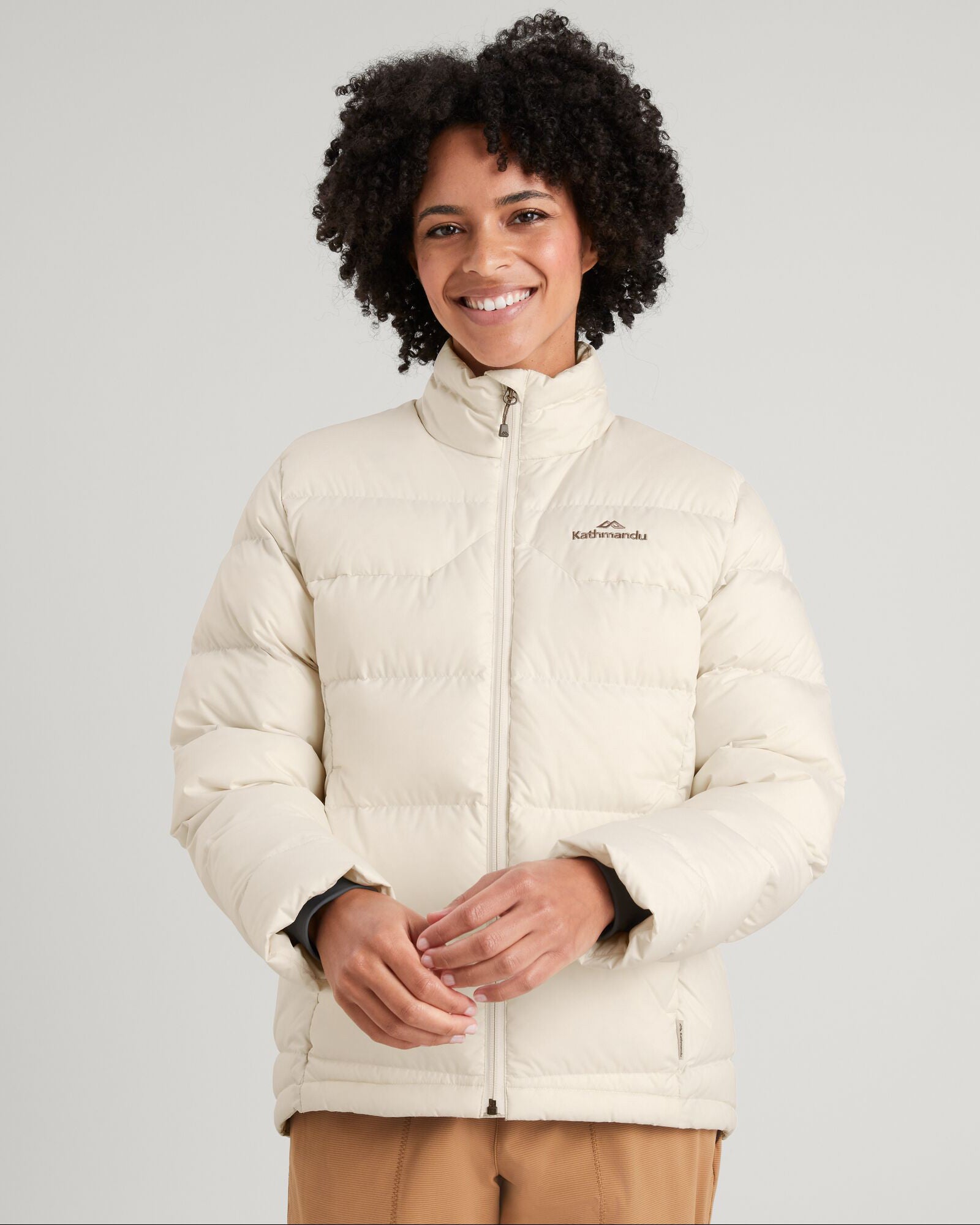 Women's Epiq Down Jacket - Lightweight Warm Winter Coat, Water-Resistant, Natural Color - Perfect for Outdoor Activities, Skiing & Cold Weather Fashion