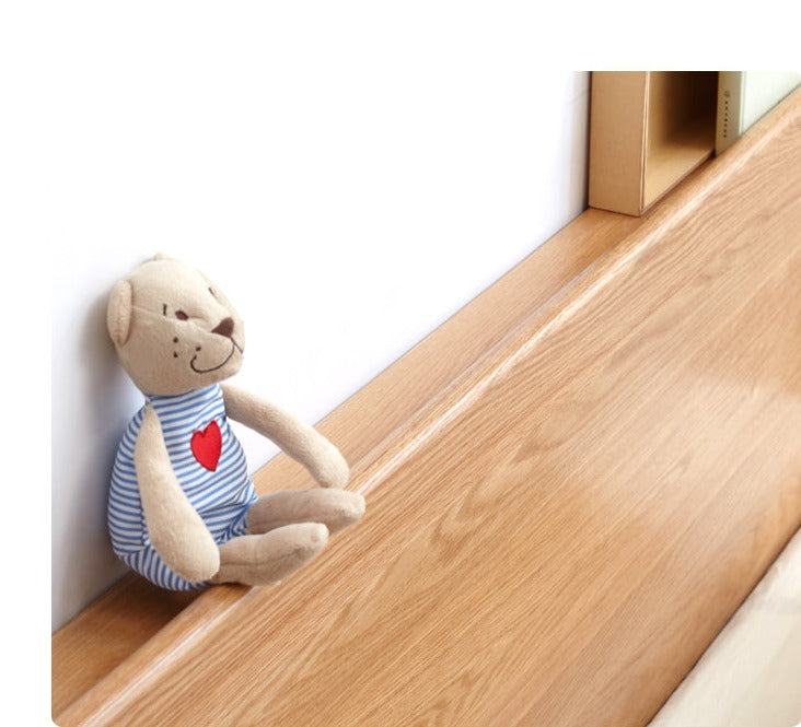 Solid Oak Wood Kids Bed - Sturdy & Safe Children's Bedroom Furniture for Toddlers & Teens - Perfect for Bedrooms, Daycare, and Guest Rooms