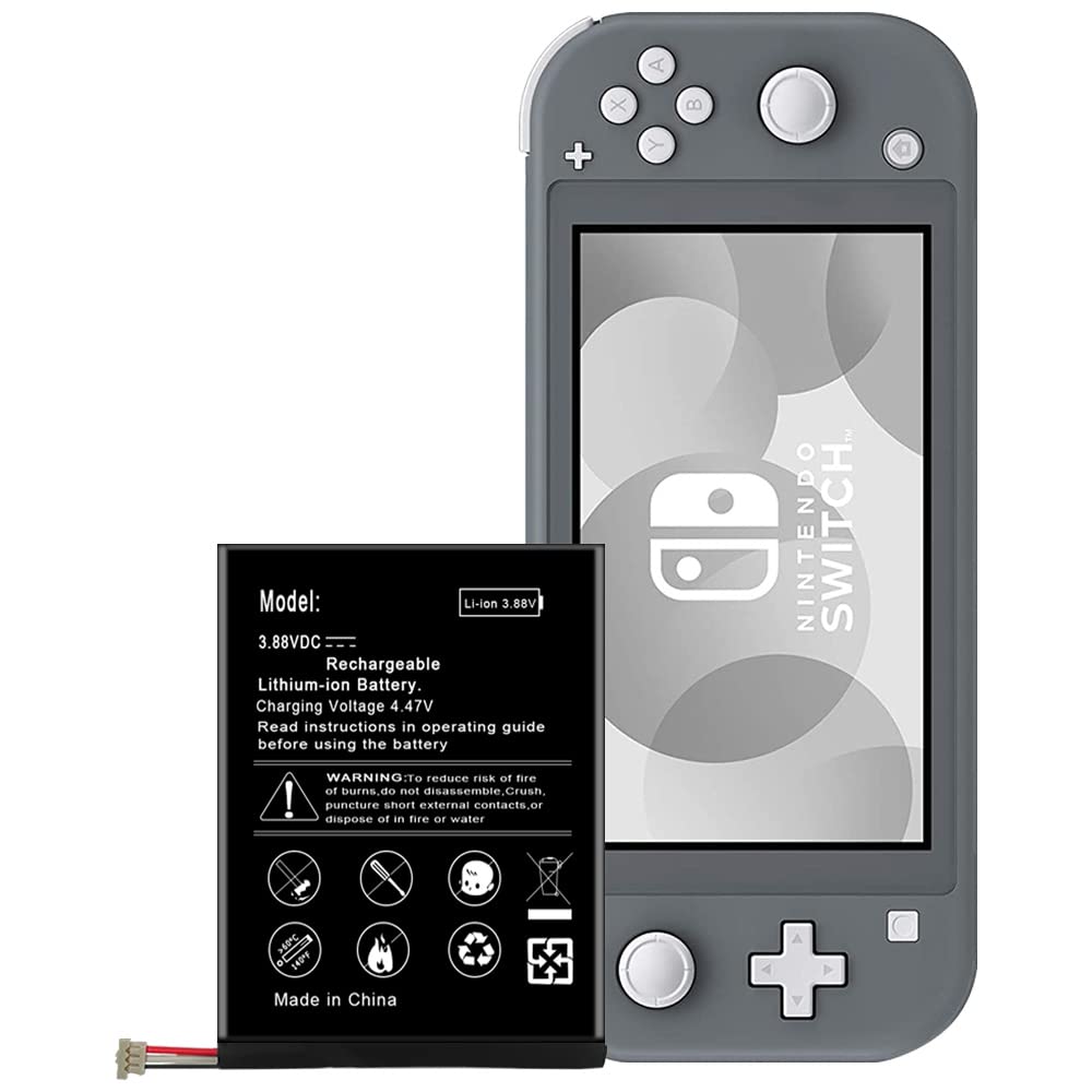 Long-Lasting 4000mAh Rechargeable Lithium Battery for Nintendo Switch Lite HDH-001 | Extended Gaming Sessions | Perfect for Travel & Portable Play