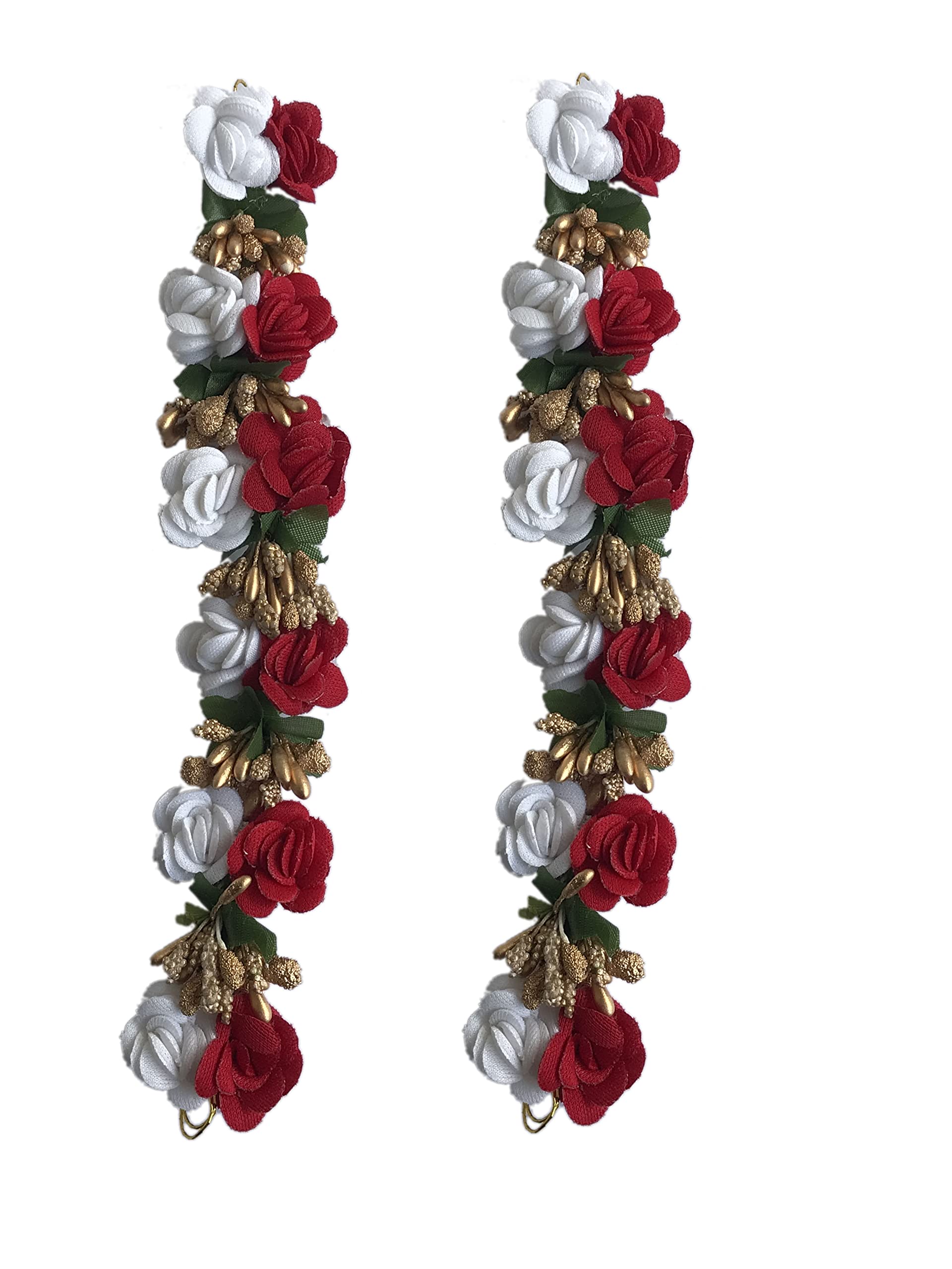 Gadinfashion™ Artificial Flower Gajra Bun Juda - Floral Hair Accessories for Women, Bridal Hair Jewelry, Boho Wedding Hairpiece (Perfect for Weddings, Parties & Festivals)