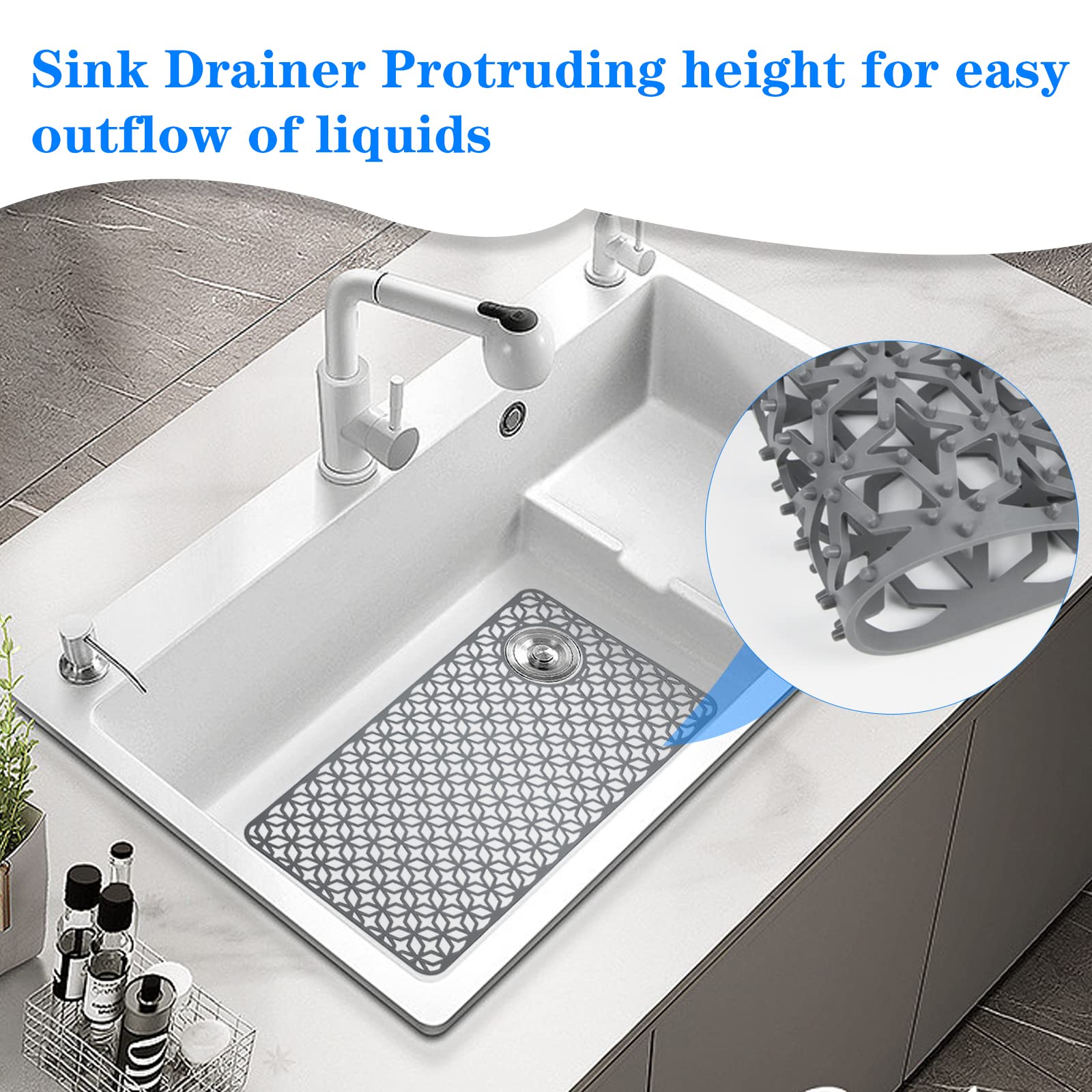 Non-Slip Kitchen Sink Protector Mat 28.25