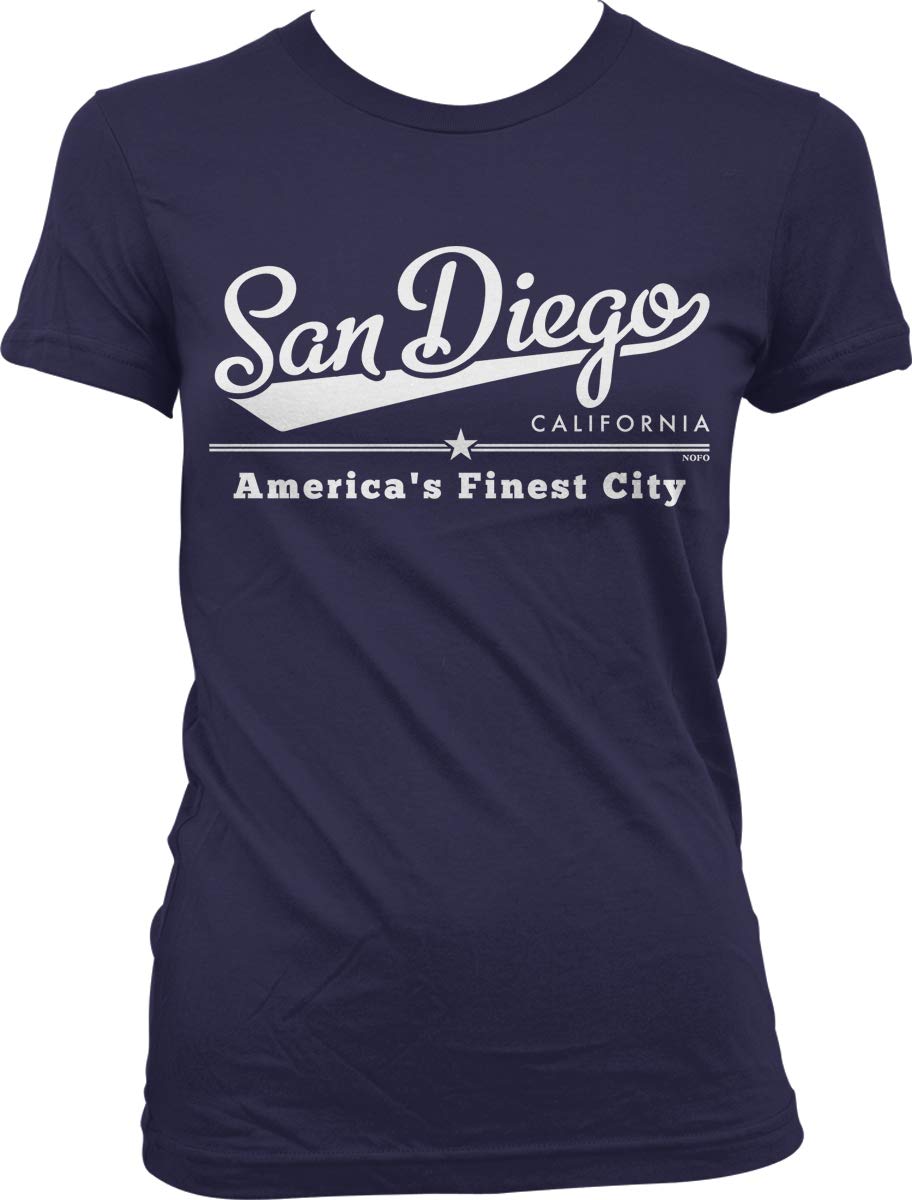 San Diego California America's Finest City Juniors T-Shirt | Hoodteez Graphic Tee for Women & Teens | Casual Wear, Beach Outfits & California Souvenirs