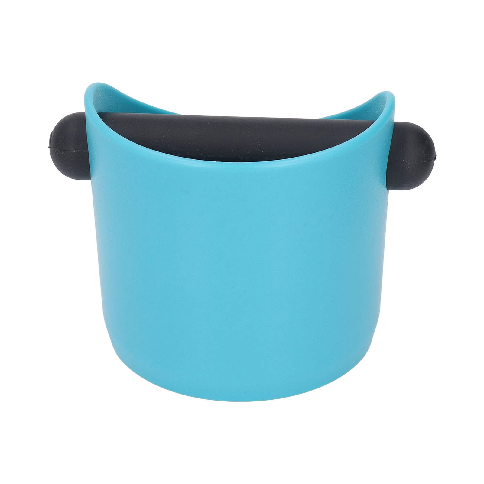 Premium Coffee Grind Trash Bin - Scratch Resistant Knock Box with Noise-Reducing Rubber Base for Espresso Bars & Home Kitchens - Stylish Blue Design