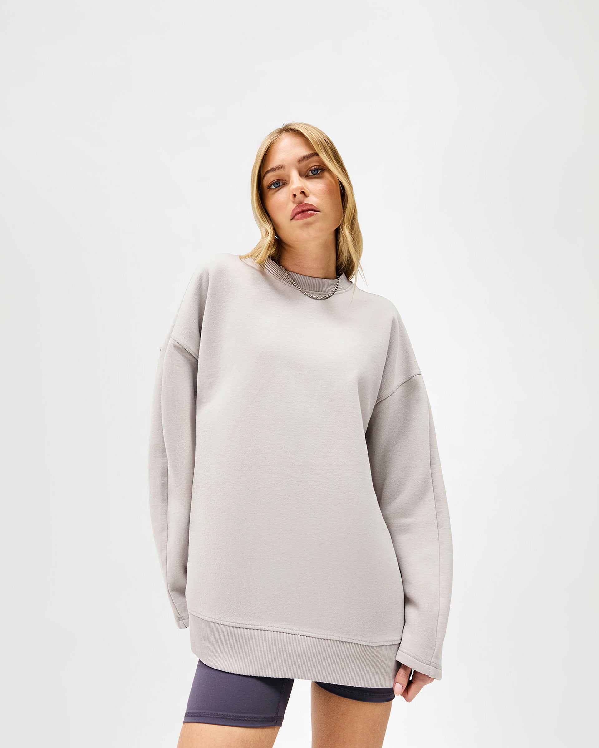 Epic Raglan Sweater for Women & Men - Light Grey Crewneck Pullover | Cozy Casual Wear for Fall & Winter | Perfect for Office, Travel & Outdoor Activities