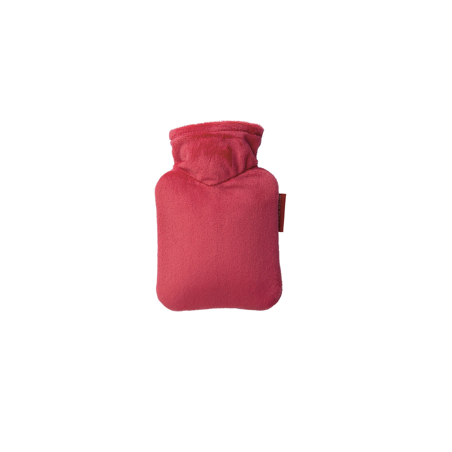 0.2L Luxury Mini Hot Water Bottle with Soft Tomato Red Plush Cover - Rubber-Free Design for Pain Relief, Warmth & Comfort - Perfect for Cramps, Cold Nights & Home Office Use