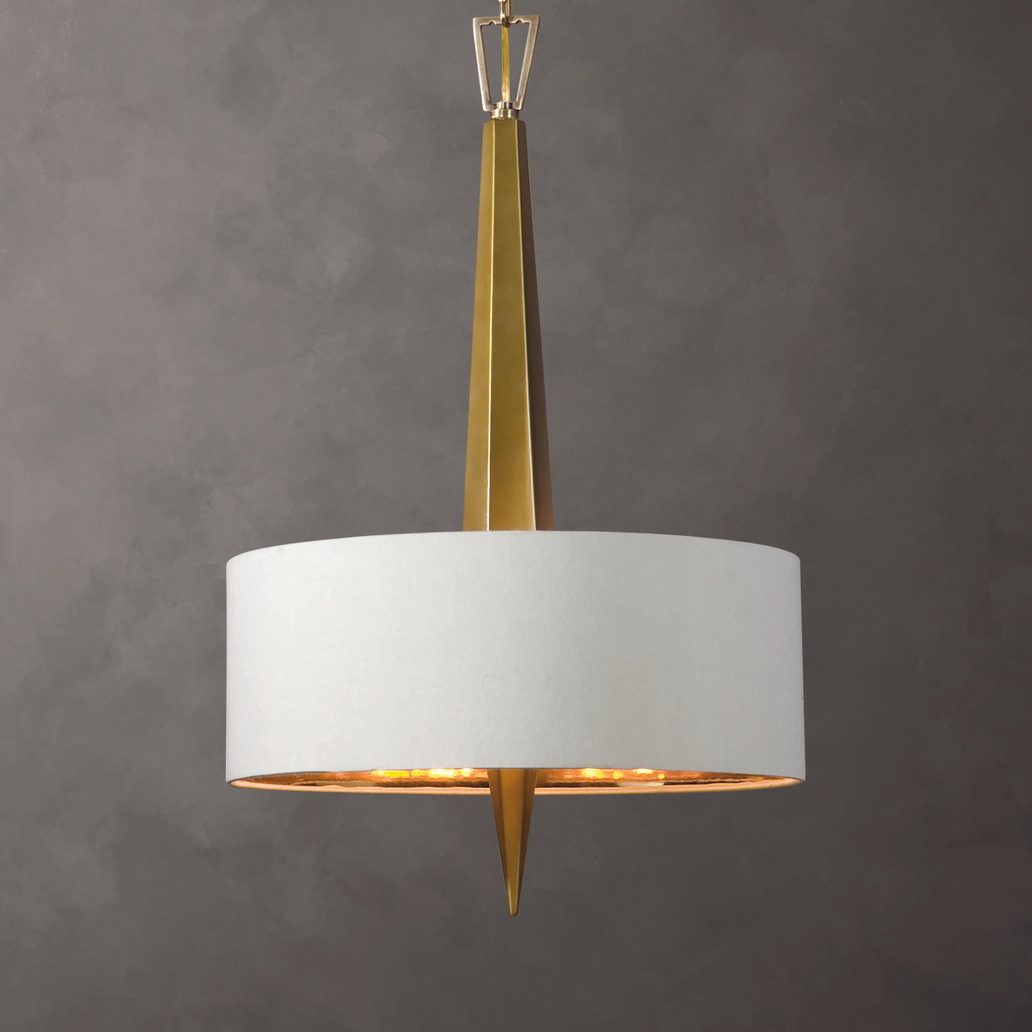 Obelisk 3-Light Chandelier - Elegant Crystal Ceiling Light Fixture for Dining Room, Bedroom & Living Room Decor