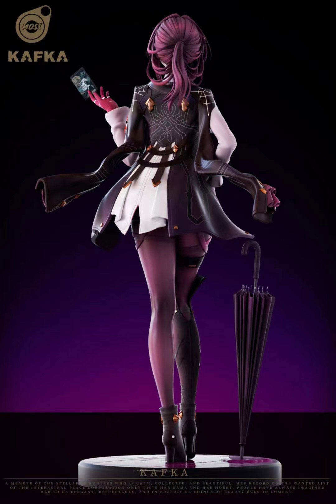 MOSS Studio Honkai: Star Rail Kafka Action Figure - Collectible Anime Character Model for Honkai Impact Fans | Perfect for Display, Gaming Decor, and Cosplay Props