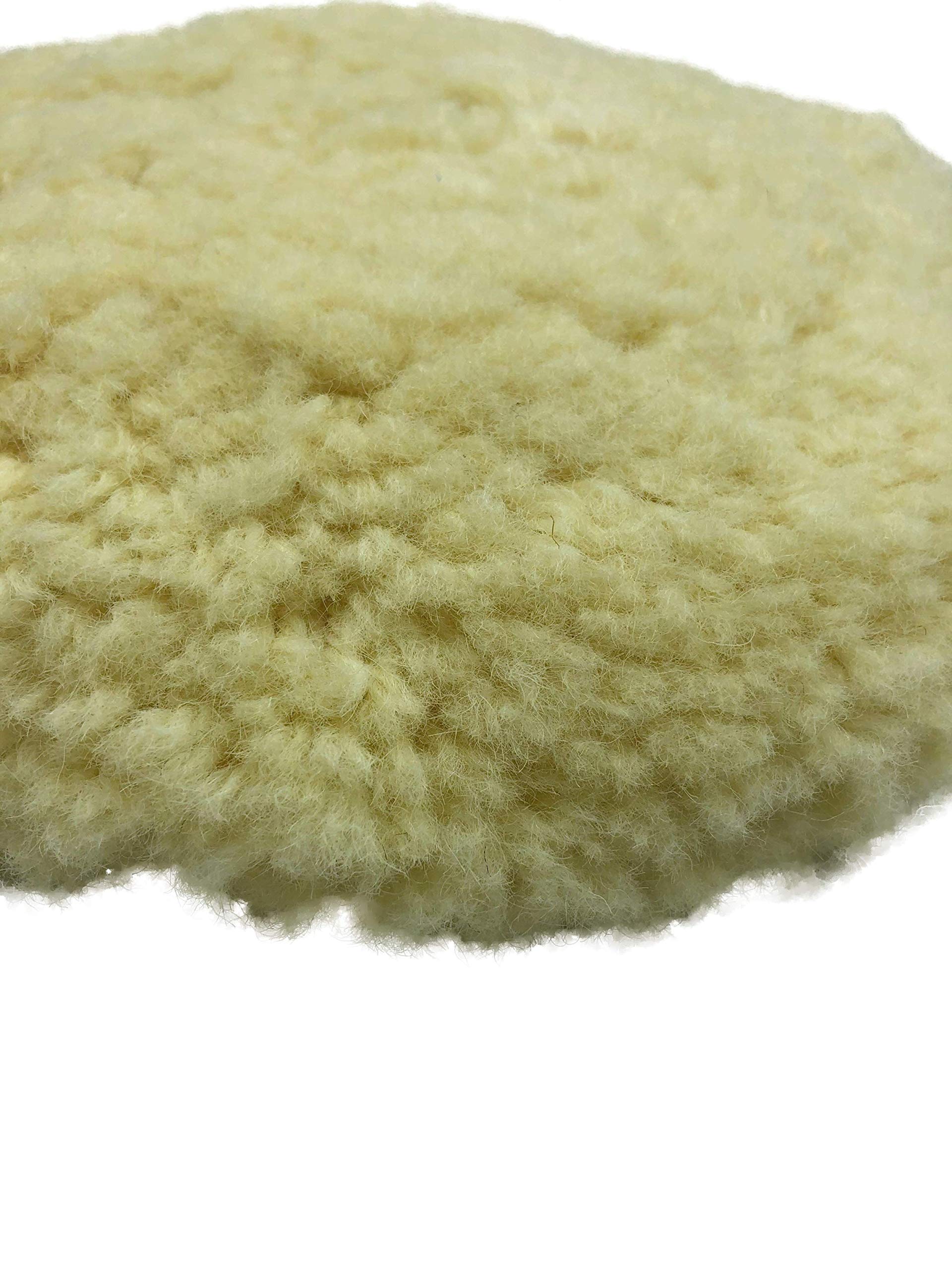 Body Works 7-Inch Wool Buffing Pad - Professional Grade Car Polishing & Detailing Pad for Automotive, Marine & General Use - High-Performance Buffing & Waxing Pad for Cars, Boats & More