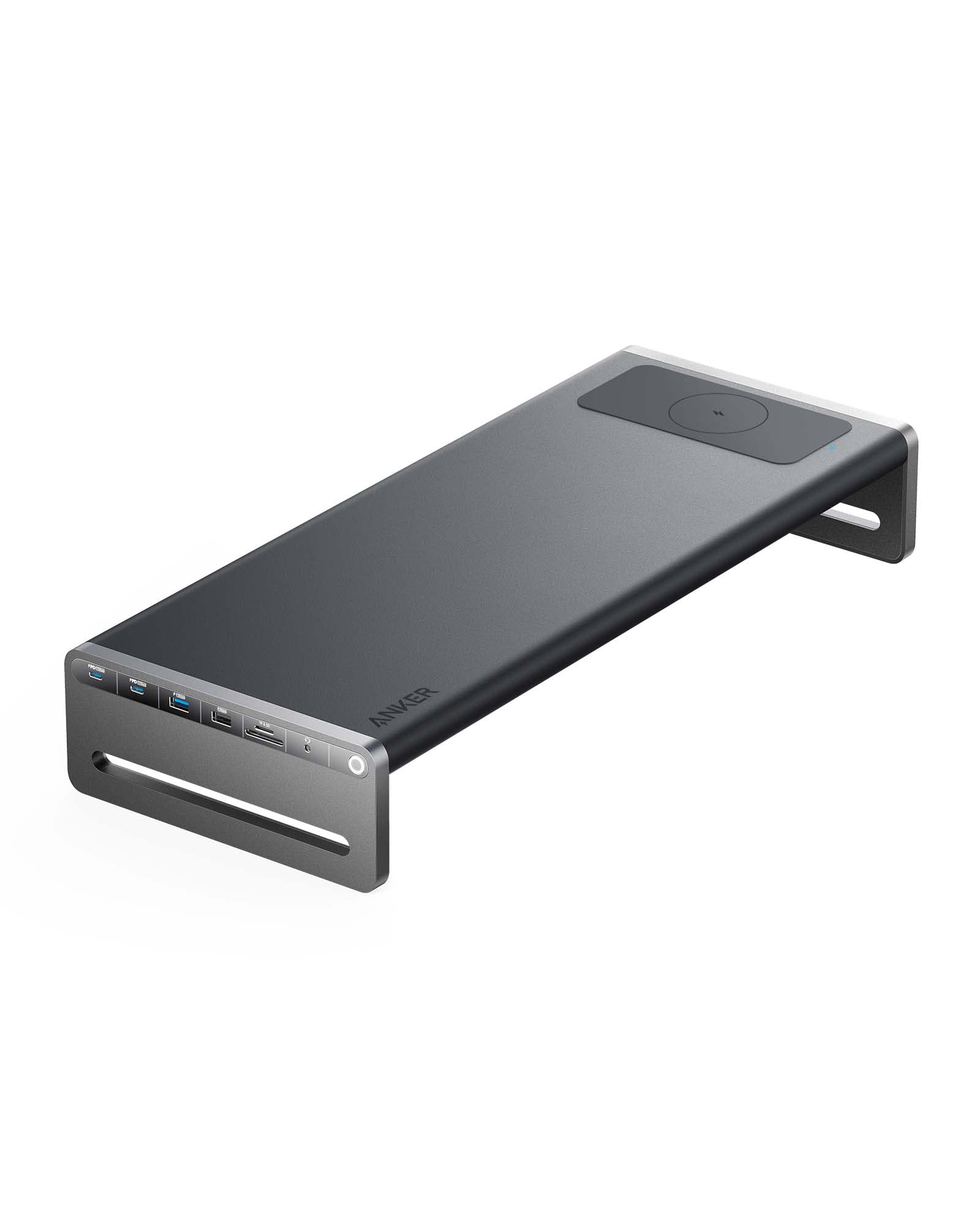 Anker 675 USB-C Docking Station 12-in-1 with 10Gbps USB-C Ports, 4K@60Hz HDMI, Wireless Charging Pad & Monitor Stand - Compatible with MacBook Pro M1/M2, Lenovo ThinkPad - Perfect for Home Office, Remote Work & Multi-Monitor Setup