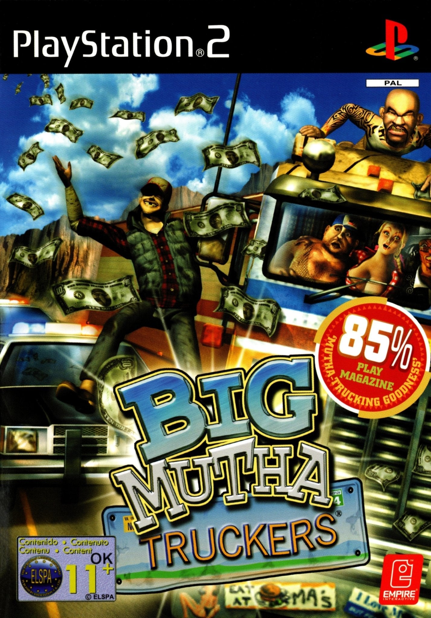 Big Mutha Truckers PS2 Game for Playstation 2 - PAL Version - Classic Truck Simulation for Retro Gaming Enthusiasts