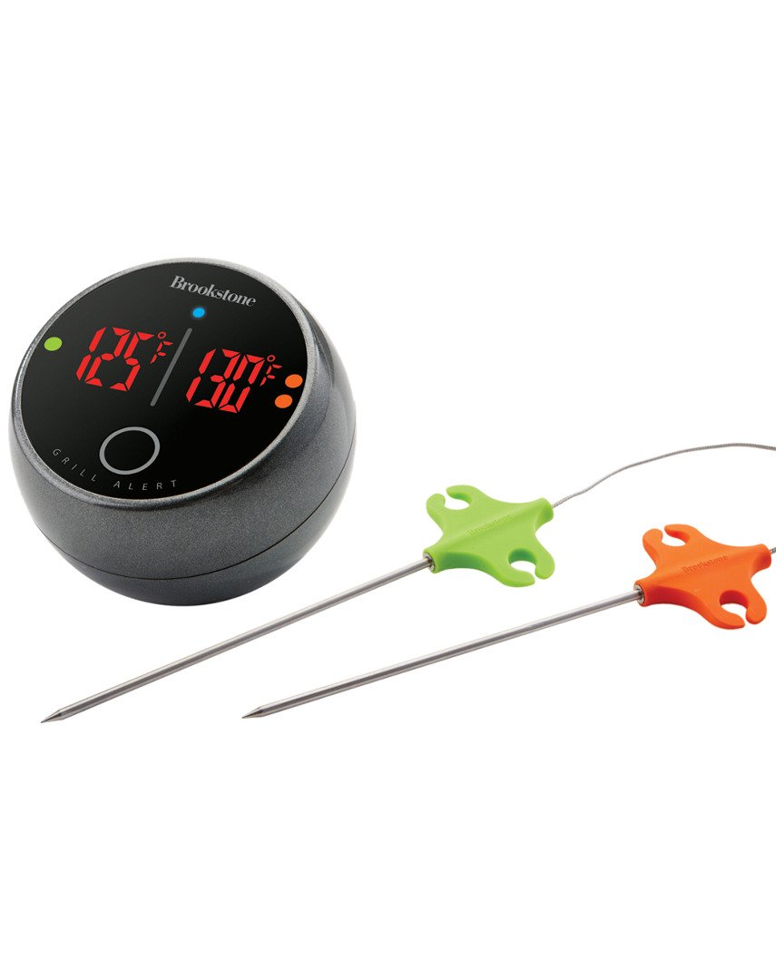 Brookstone Wireless Bluetooth Meat Thermometer for Grilling - Smart BBQ Temperature Probe for Steak, Chicken, Turkey - Perfect for Outdoor Cooking & Backyard BBQ Parties