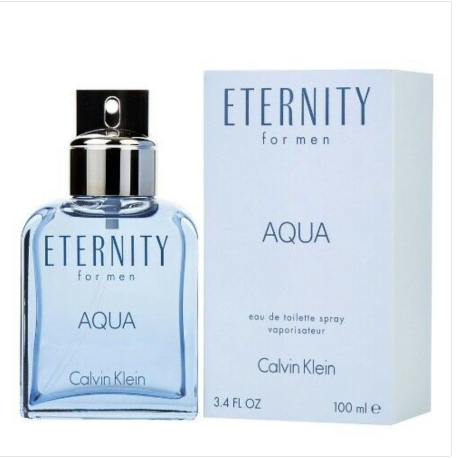 Calvin Klein Eternity Aqua Men's Eau De Toilette Spray 3.3 oz / 100ml - Fresh Aquatic Cologne for Day & Night Wear - Perfect for Dating, Office & Special Occasions